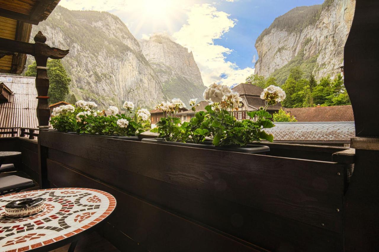 Wasserfallhuesli In Lauterbrunnen, Near Interlaken, Muerren, Wengen 外观 照片